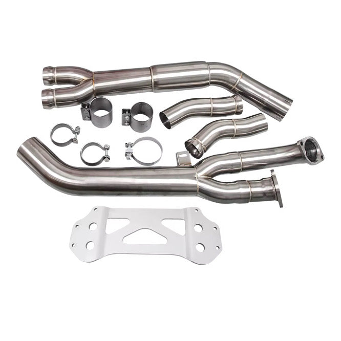 SFL AFTERMARKET 3.5 Resonated Single Mid pipe